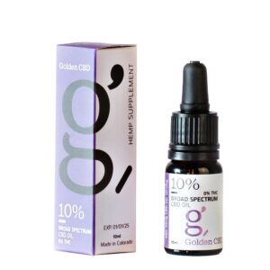 שמן CBD ספקטרום רחב 10% של גולדן CBD