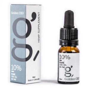 שמן CBD טהור בריכוז 10% של חברת גולדן CBD